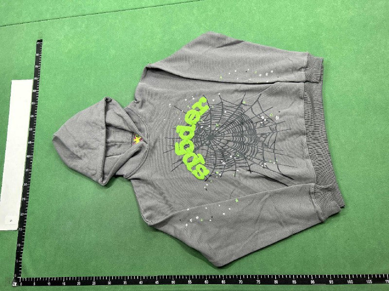 Sp5der Worldwide Red Angel Number 5   5   5 Hoodie -3