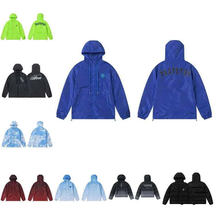 Trapstar Blue Hooded Windbreak